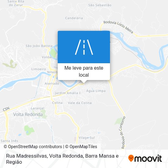 Rua Madressilvas mapa