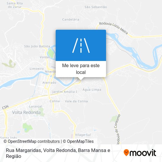 Rua Margaridas mapa
