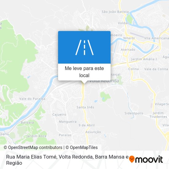 Rua Maria Elias Tomé mapa