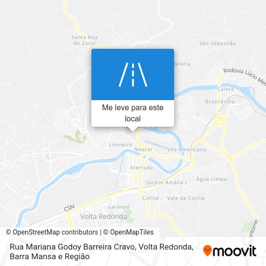 Rua Mariana Godoy Barreira Cravo mapa