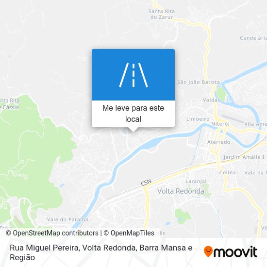 Rua Miguel Pereira mapa