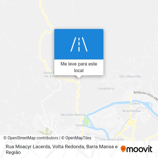 Rua Moacyr Lacerda mapa