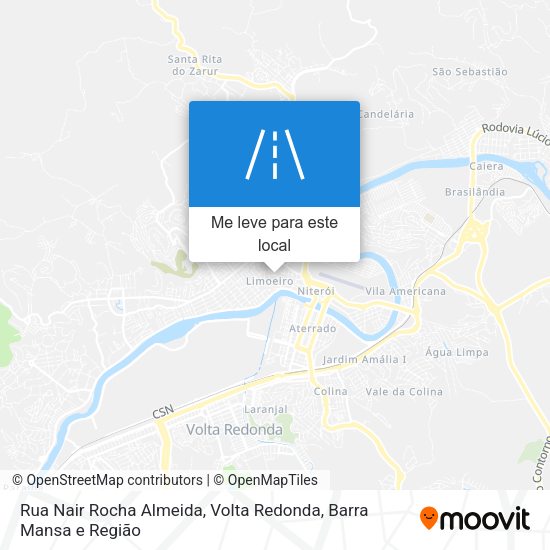 Rua Nair Rocha Almeida mapa