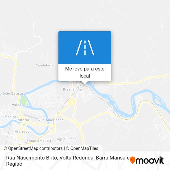 Rua Nascimento Brito mapa