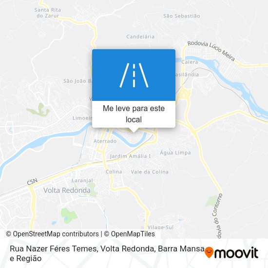 Rua Nazer Féres Temes mapa