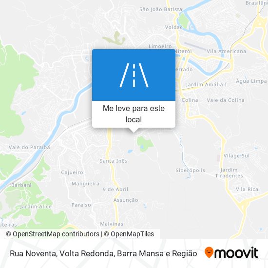 Rua Noventa mapa