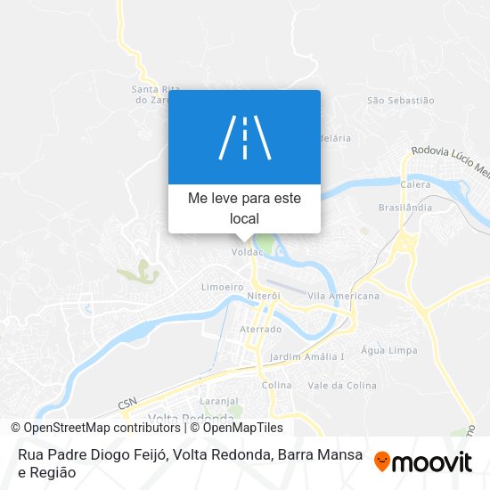 Rua Padre Diogo Feijó mapa
