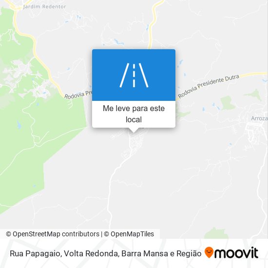 Rua Papagaio mapa