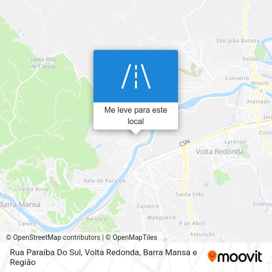 Rua Paraíba Do Sul mapa