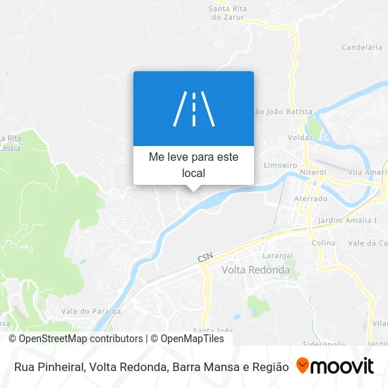 Rua Pinheiral mapa