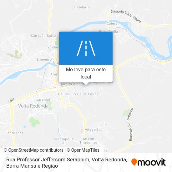 Rua Professor Jeffersom Seraphim mapa