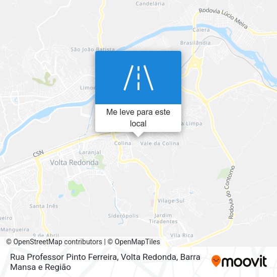 Rua Professor Pinto Ferreira mapa