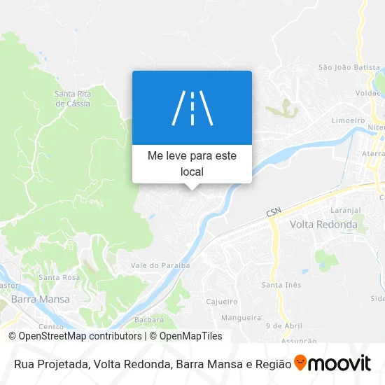 Rua Projetada mapa
