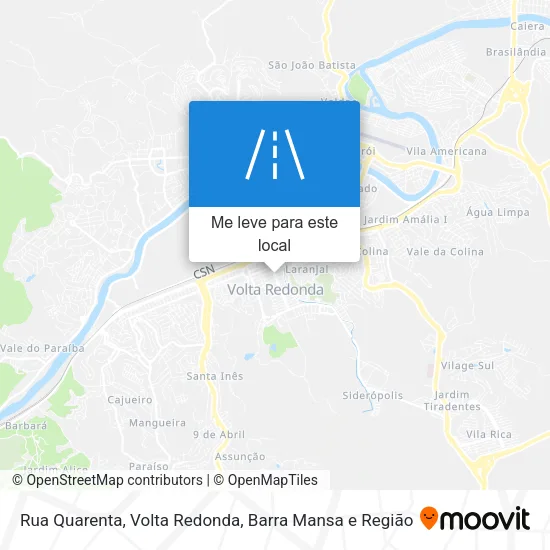 Rua Quarenta mapa