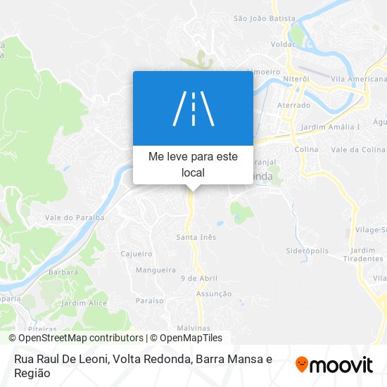 Rua Raul De Leoni mapa