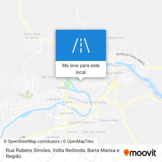 Rua Rubéns Simões mapa