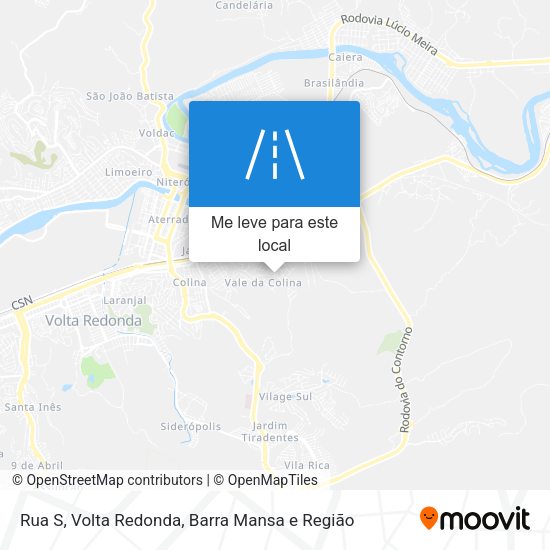 Rua S mapa