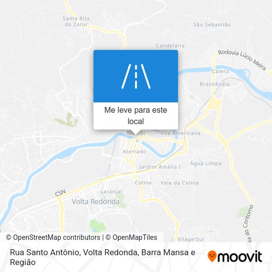 Rua Santo Antônio mapa