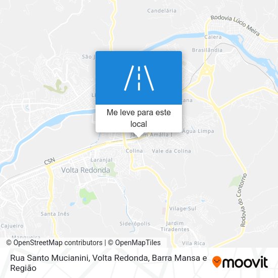 Rua Santo Mucianini mapa