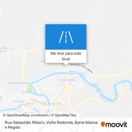 Rua Sebastião Ribeiro mapa