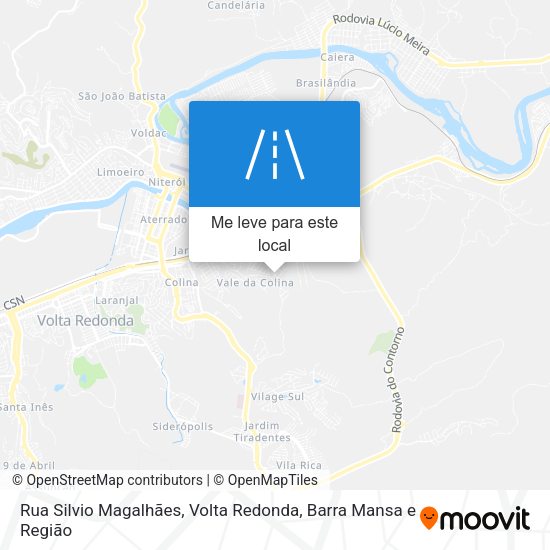 Rua Silvio Magalhães mapa
