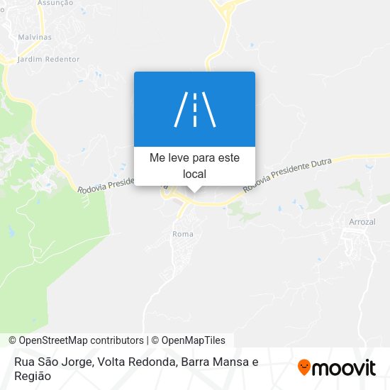 Rua São Jorge mapa