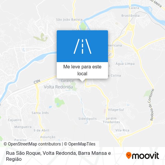 Rua São Roque mapa