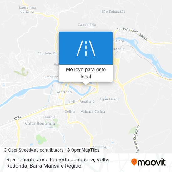 Rua Tenente José Eduardo Junqueira mapa