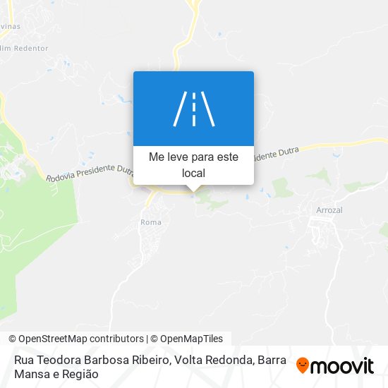 Rua Teodora Barbosa Ribeiro mapa