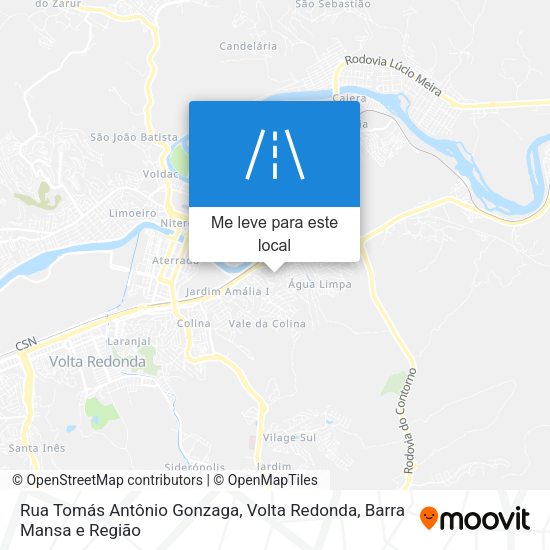 Rua Tomás Antônio Gonzaga mapa