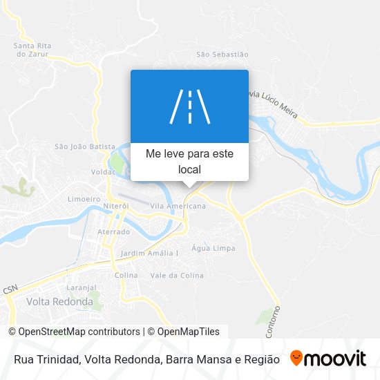Rua Trinidad mapa