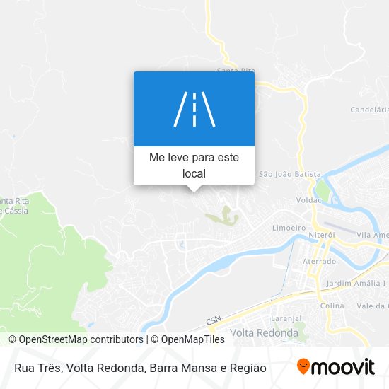 Rua Três mapa