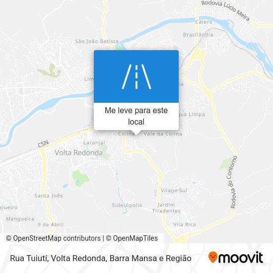 Rua Tuiutí mapa