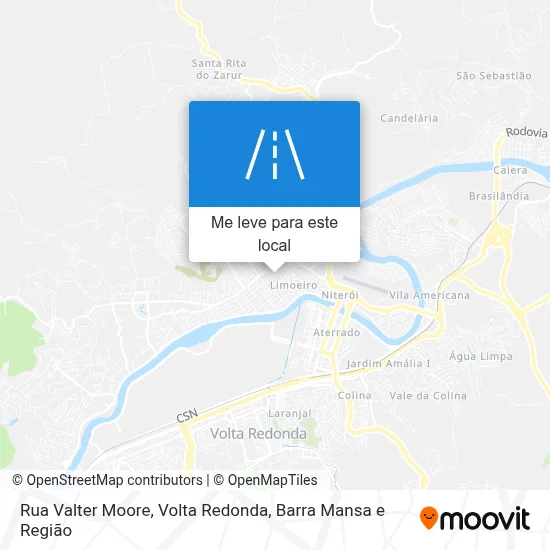 Rua Valter Moore mapa