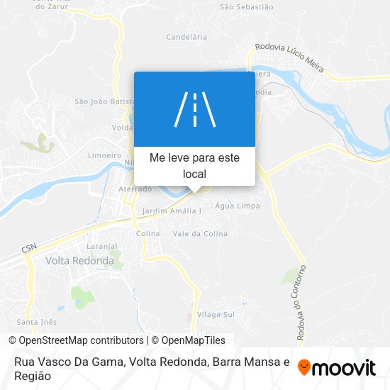 Rua Vasco Da Gama mapa
