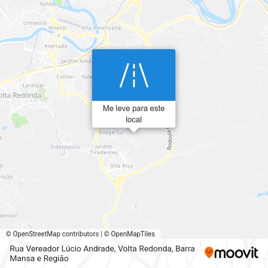 Rua Vereador Lúcio Andrade mapa
