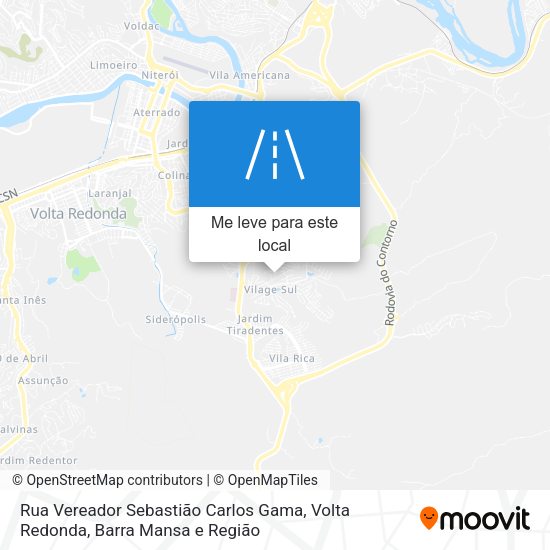 Rua Vereador Sebastião Carlos Gama mapa