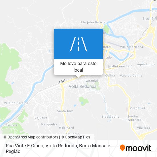 Rua Vinte E Cinco mapa