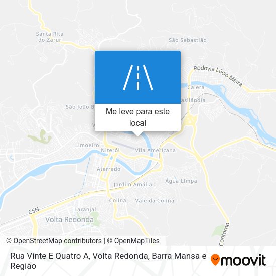 Rua Vinte E Quatro A mapa