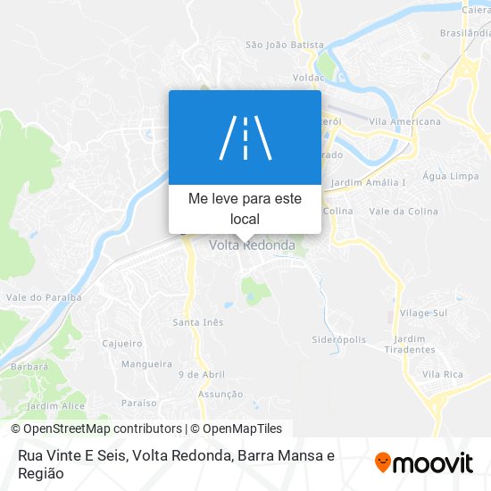 Rua Vinte E Seis mapa