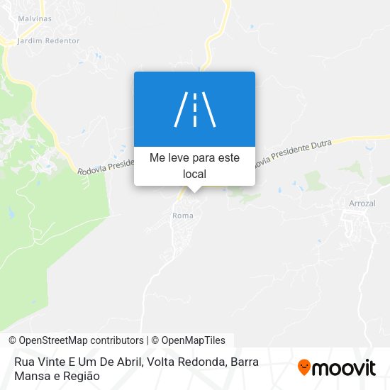 Rua Vinte E Um De Abril mapa