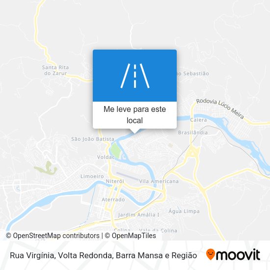 Rua Virgínia mapa