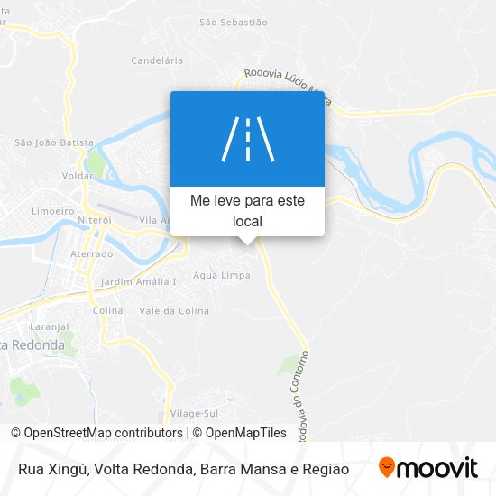 Rua Xingú mapa