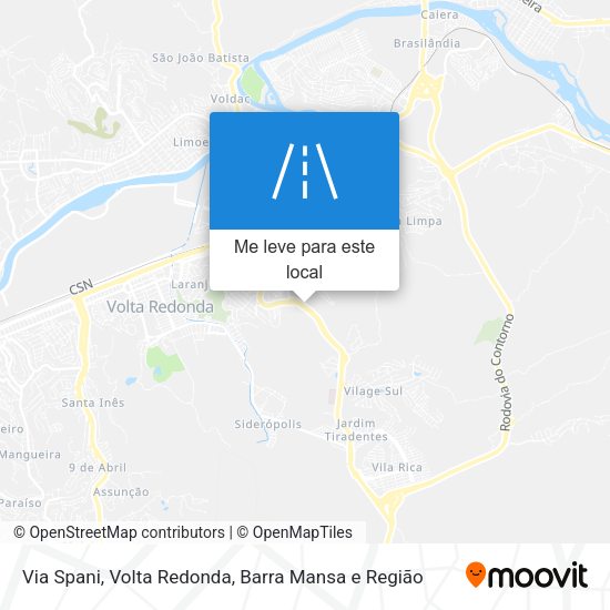 Via Spani mapa