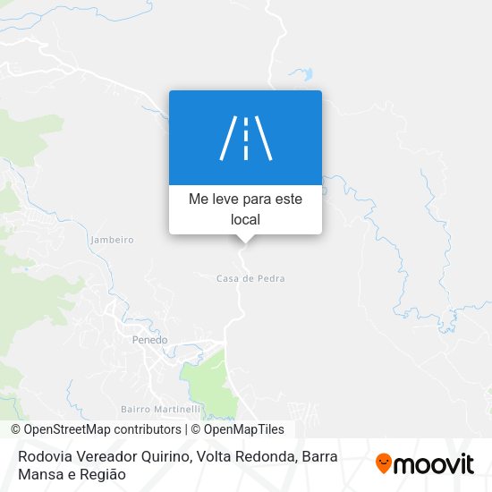 Rodovia Vereador Quirino mapa