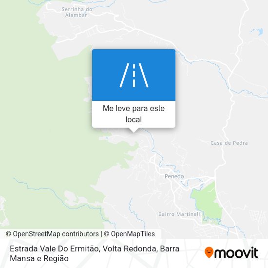 Estrada Vale Do Ermitão mapa
