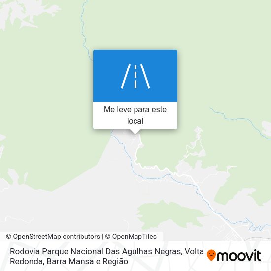 Rodovia Parque Nacional Das Agulhas Negras mapa