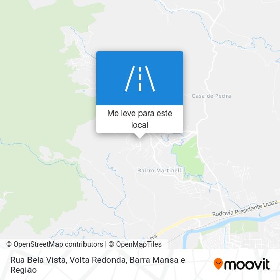 Rua Bela Vista mapa