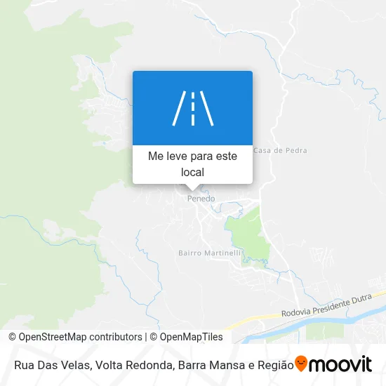 Rua Das Velas mapa