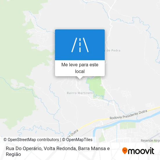 Rua Do Operário mapa